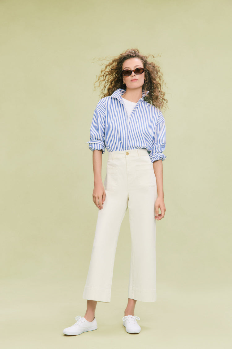 Stone Chino Wide Leg Davis Pants