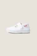 White Velcro T-Straps