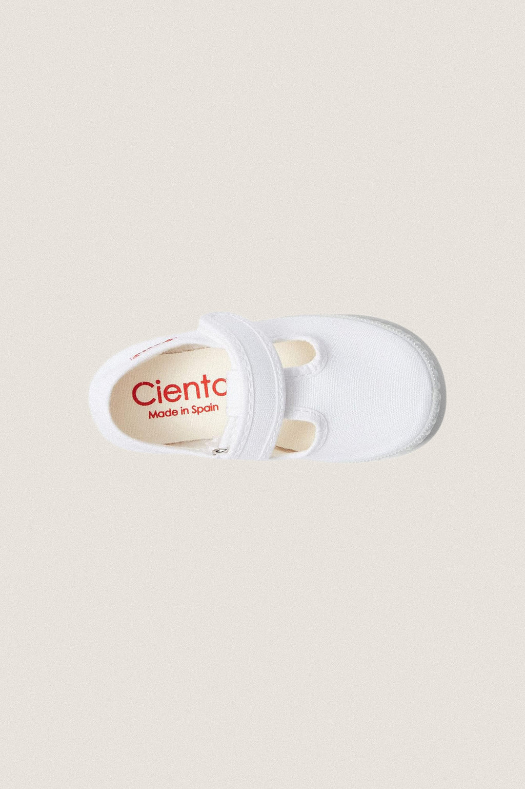 White Velcro T-Straps