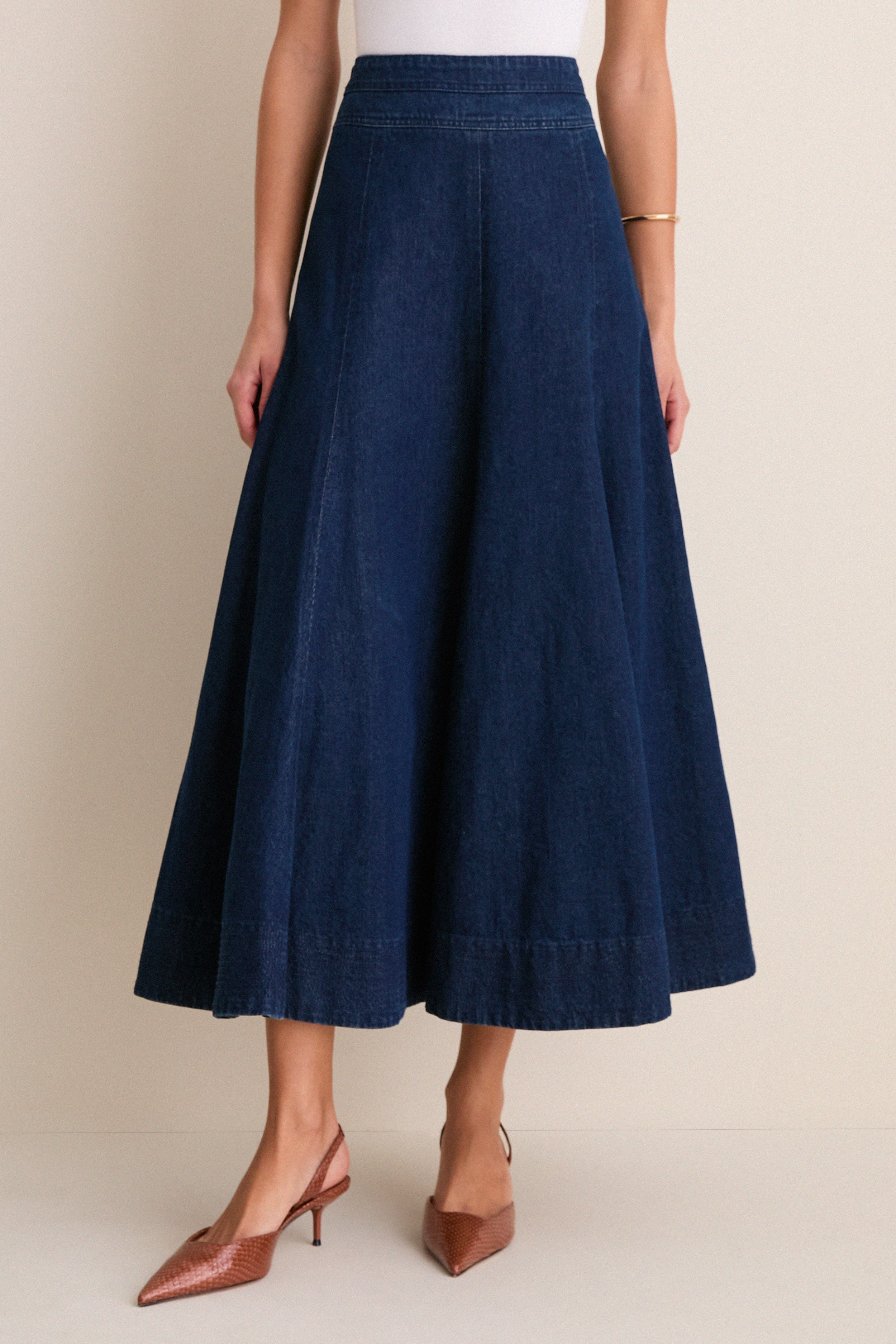 Dark Denim Brynn Skirt