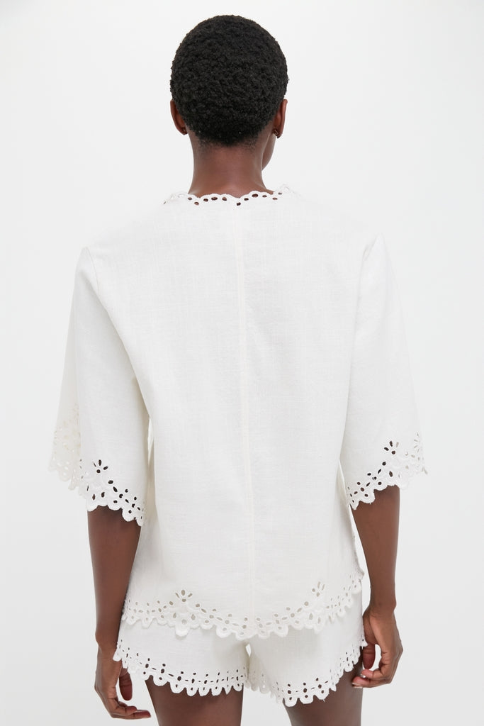 White Shana Blouse