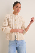 Sandstone Cotton Colette Cardigan