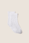 White Sheer Polka Dot Socks