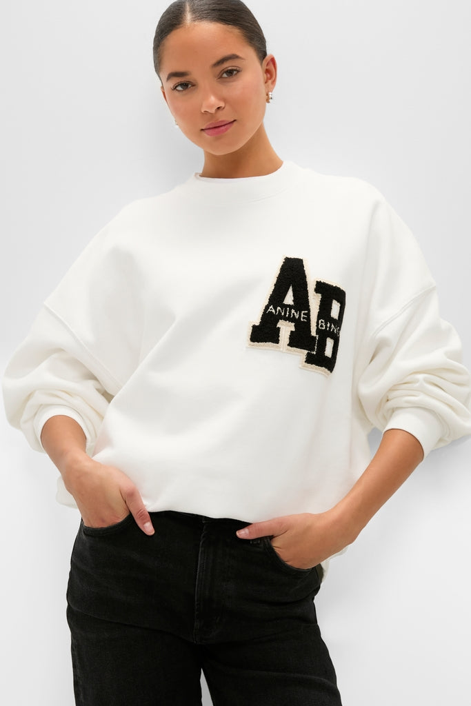 Off White Miles Letterman Sweatshirt