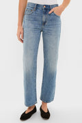Metropolis Lexi Mid Rise Bowed Straight