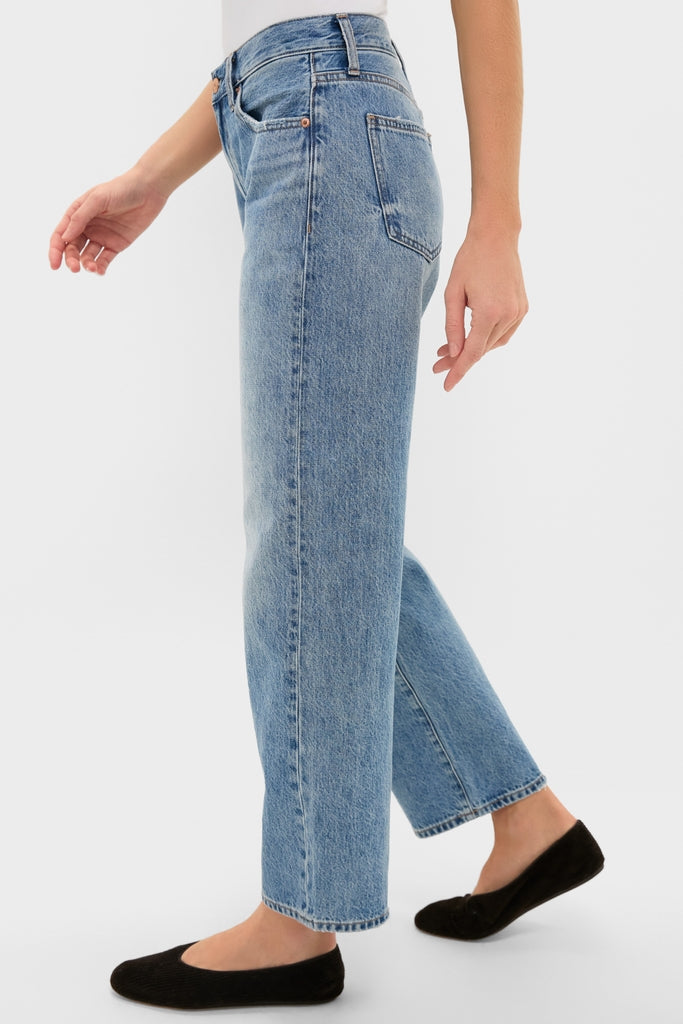 Metropolis Lexi Mid Rise Bowed Straight