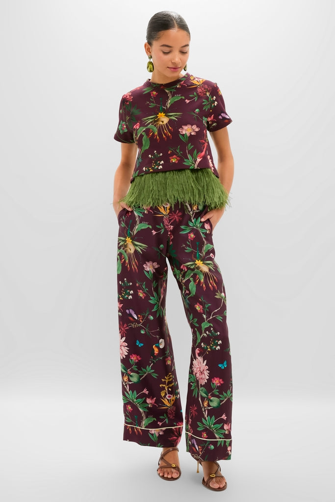Zooflora La Scala Tee with Feathers