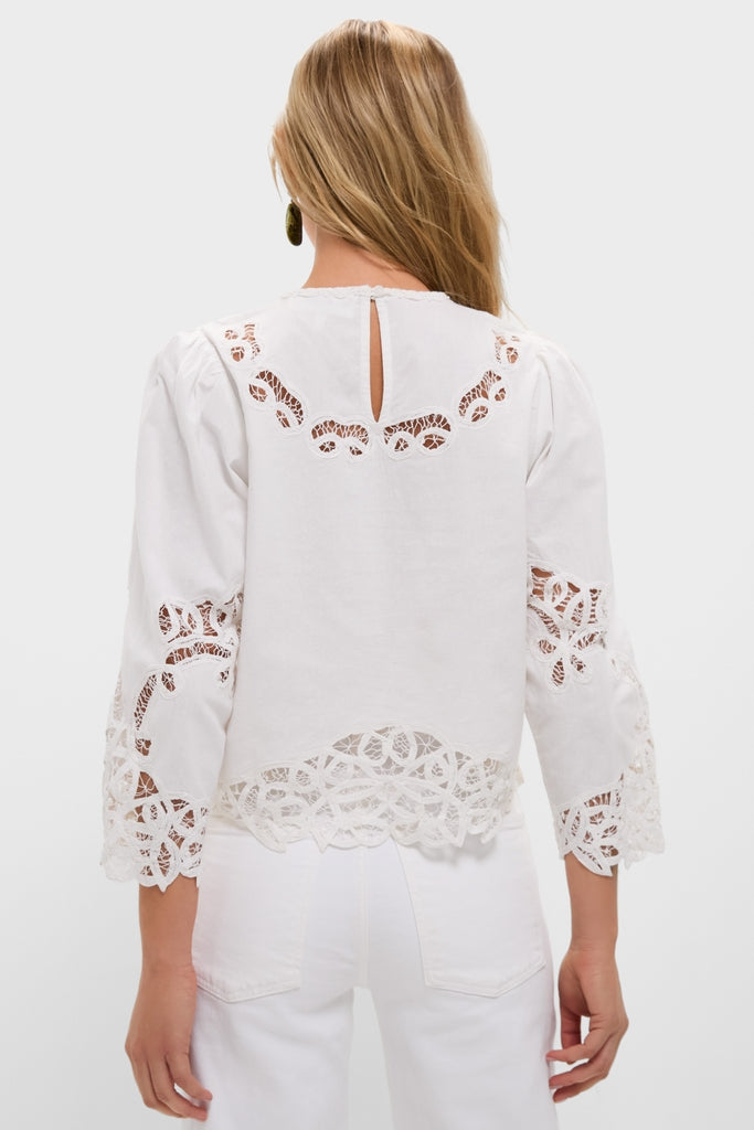 Cream Picnic Top
