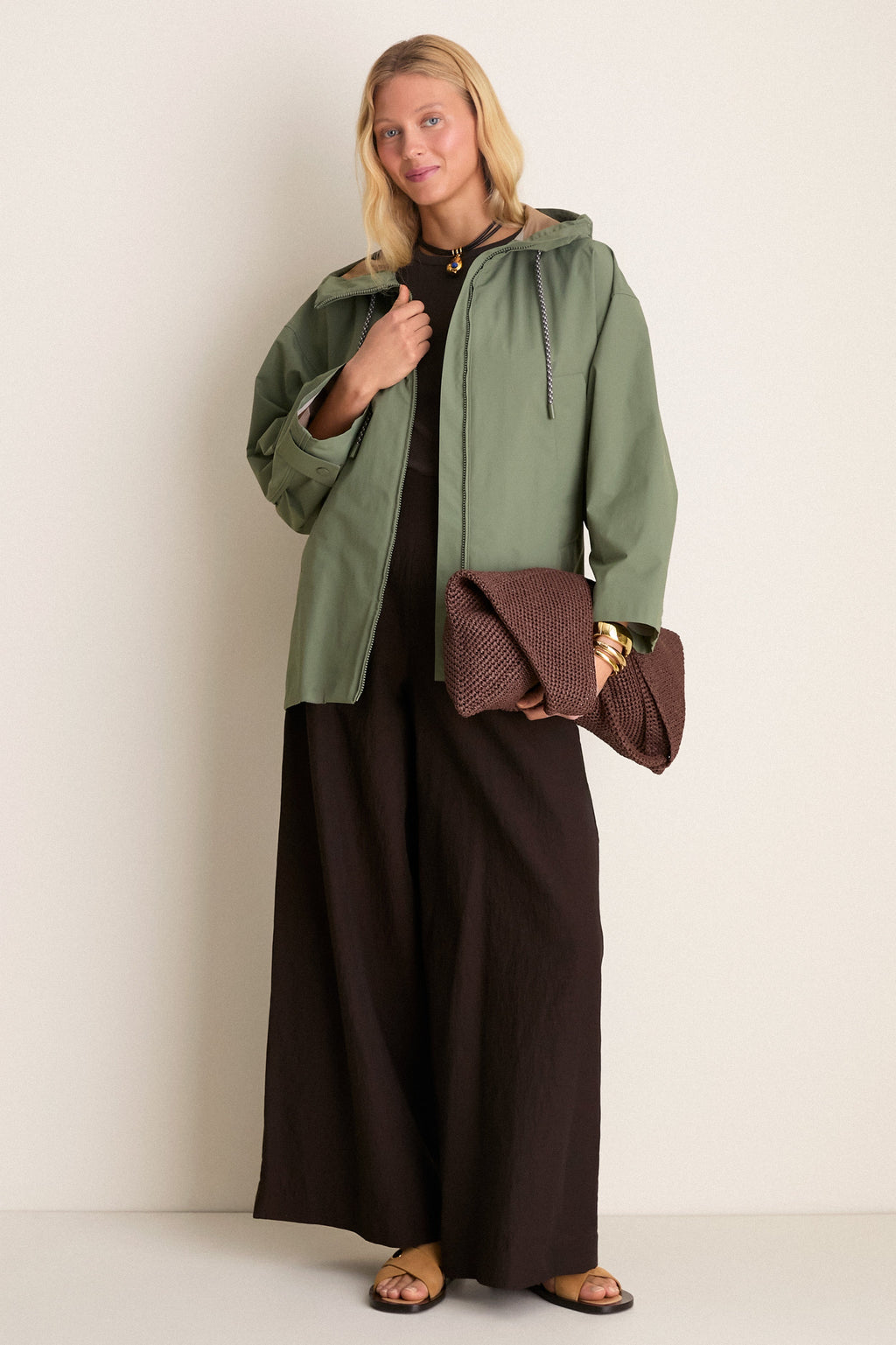 Olive Green Bella Raincoat