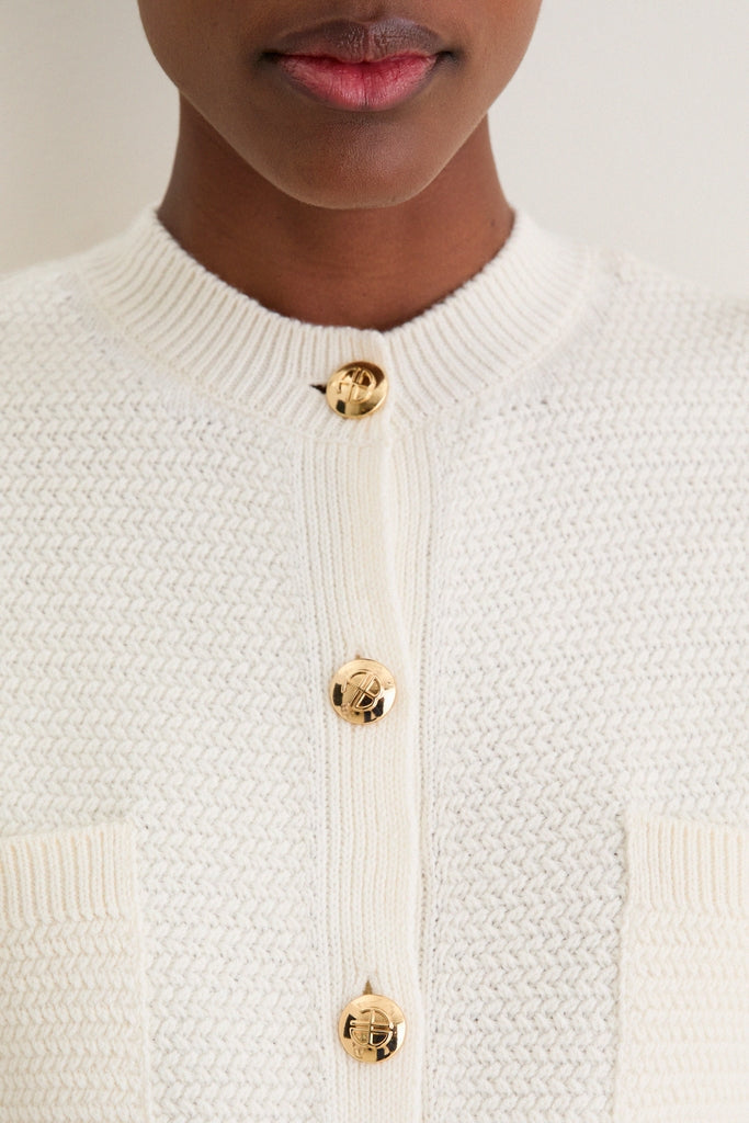 Ivory Christa Cardigan