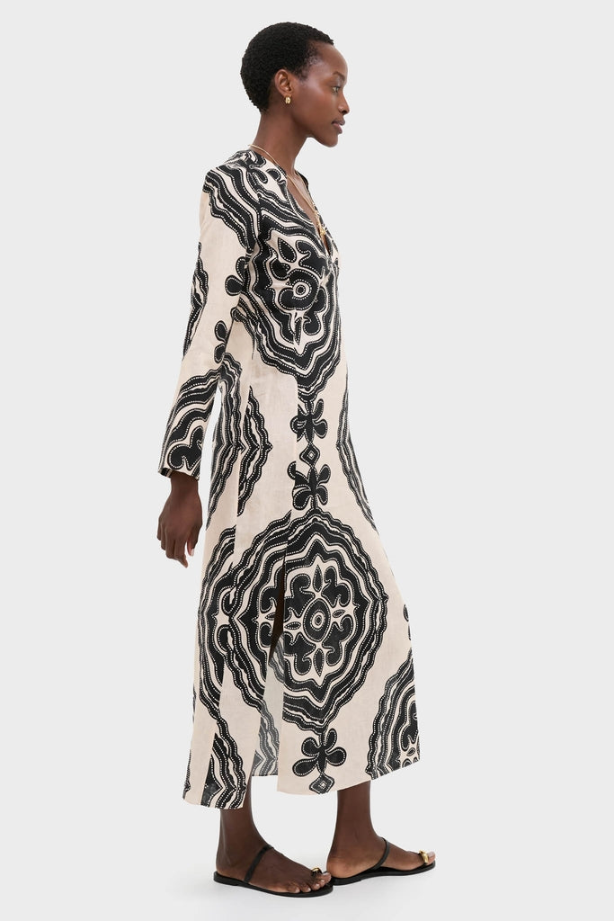 Niku Cream Theodora Column Dress