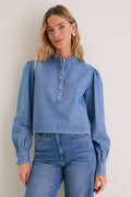 Indigo Denim Margot Top