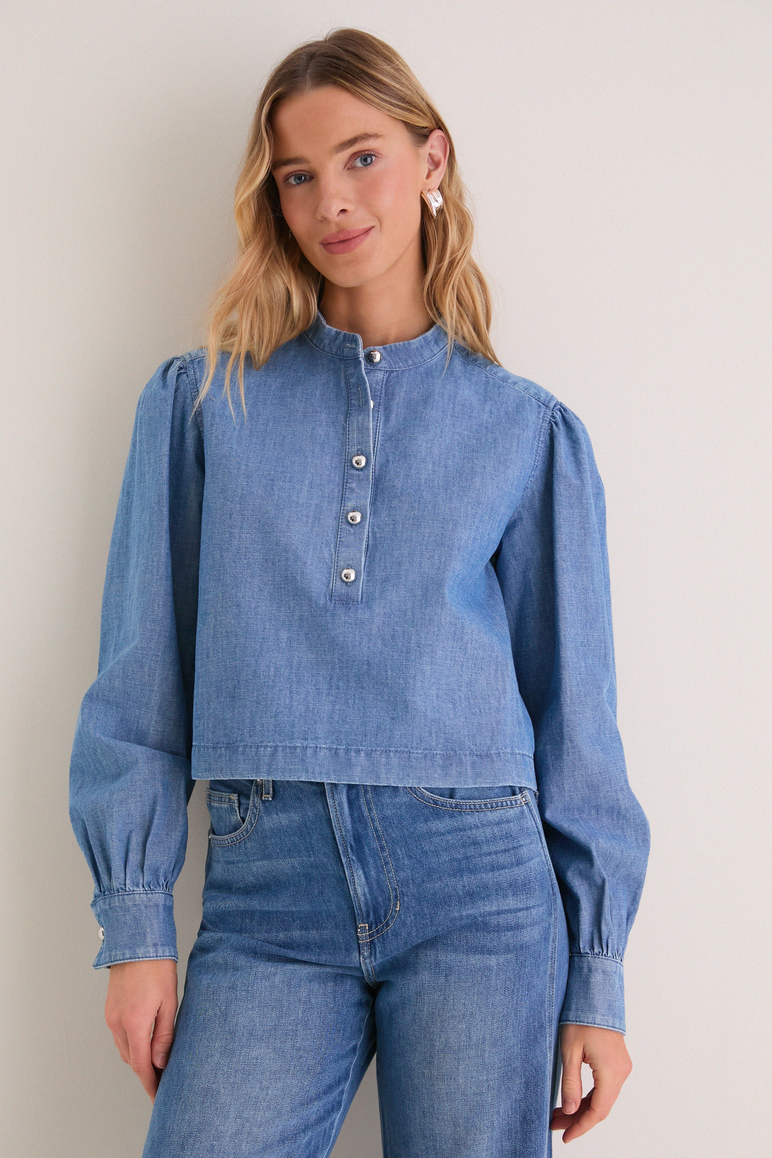 Indigo Denim Margot Top