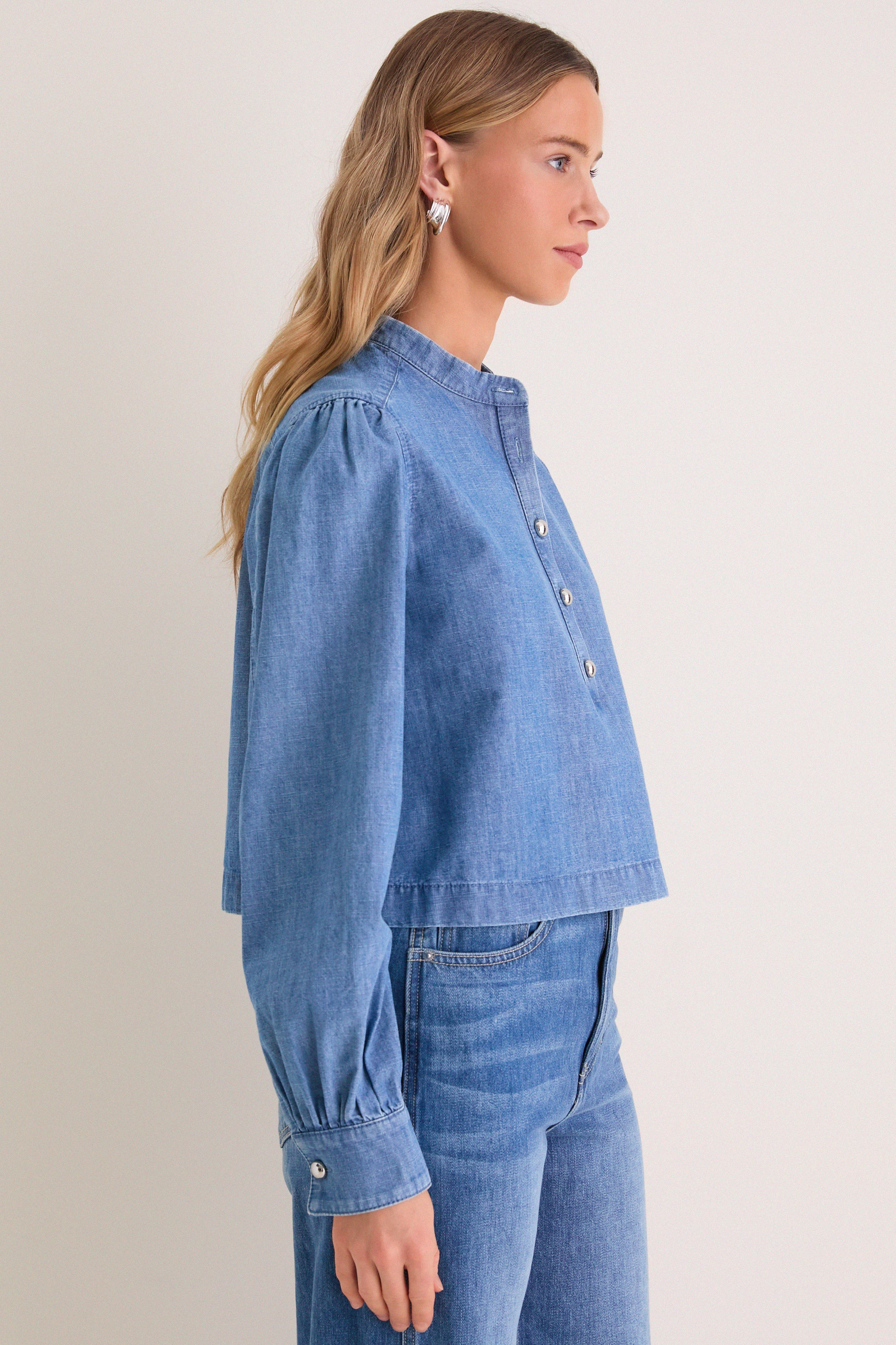 Indigo Denim Margot Top