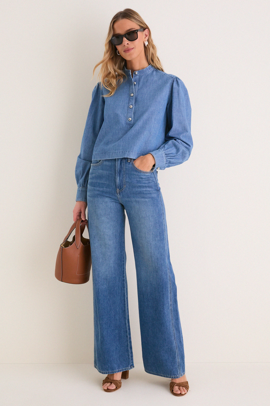 Indigo Denim Margot Top