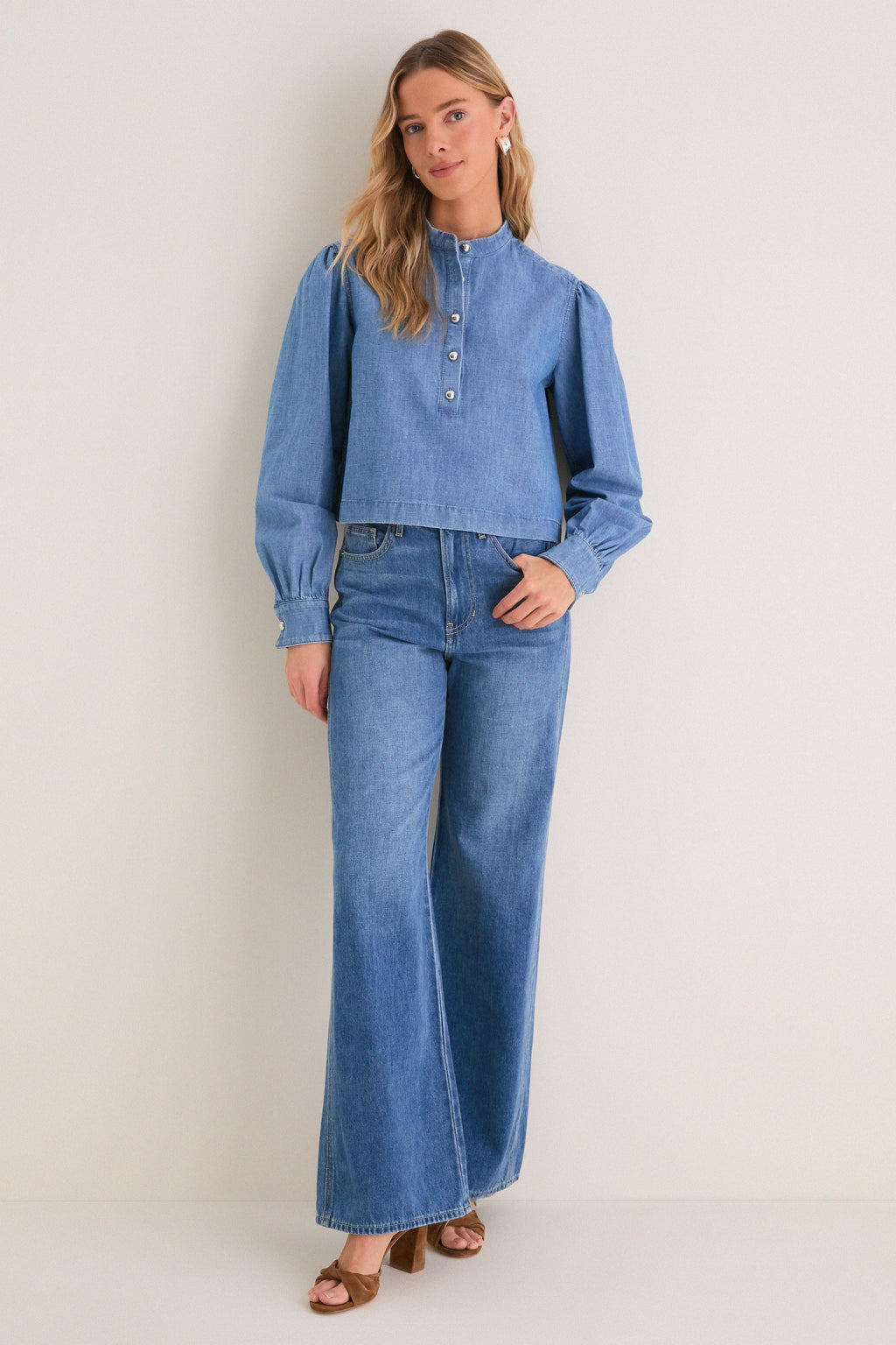 Indigo Denim Margot Top