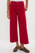 Red Juliette High Rise Wideleg Ankle