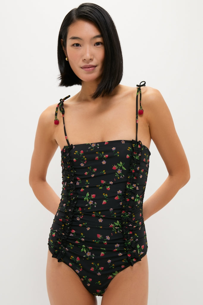 Multi Katarina Print Tie Strap One Piece