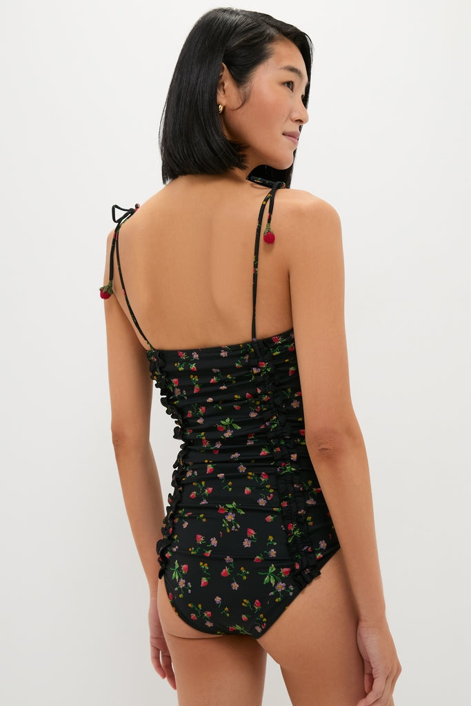 Multi Katarina Print Tie Strap One Piece