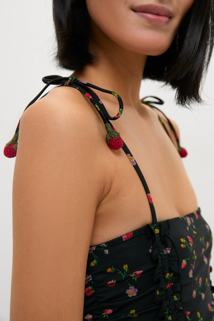 Multi Katarina Print Tie Strap One Piece