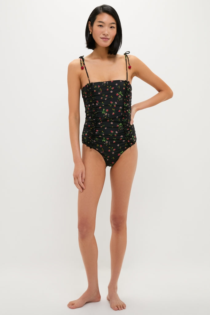 Multi Katarina Print Tie Strap One Piece