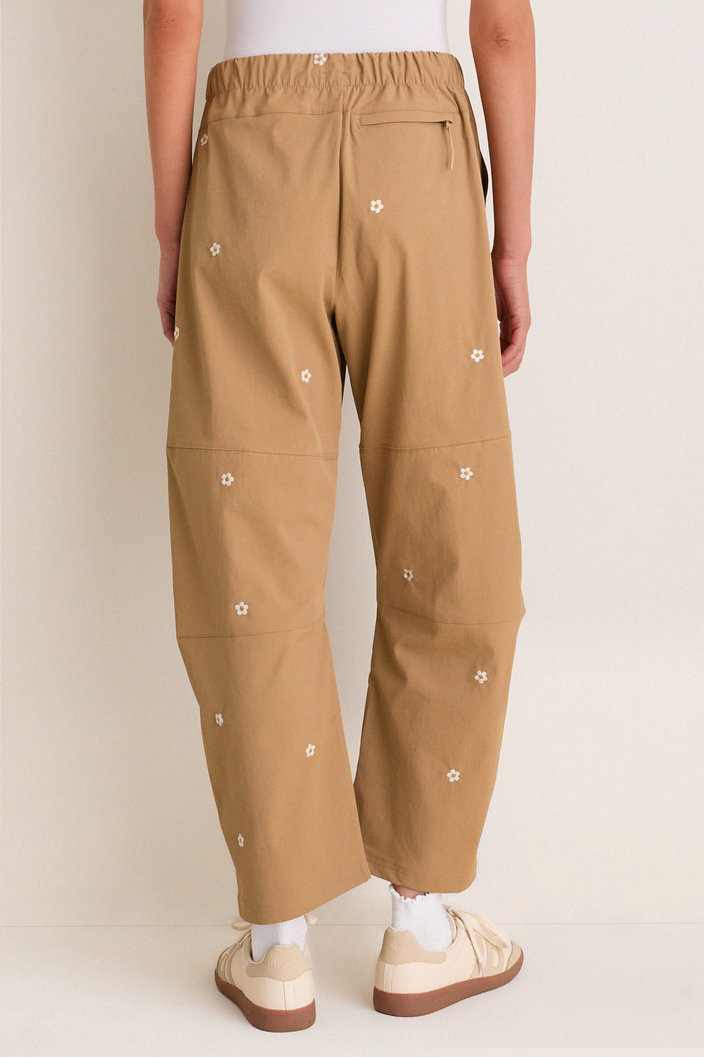 Khaki with Daisy Embroidery Outpost Pant