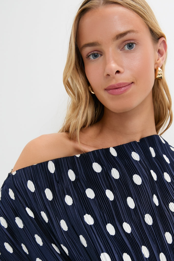 Small Dot Deep Lake Cami Top