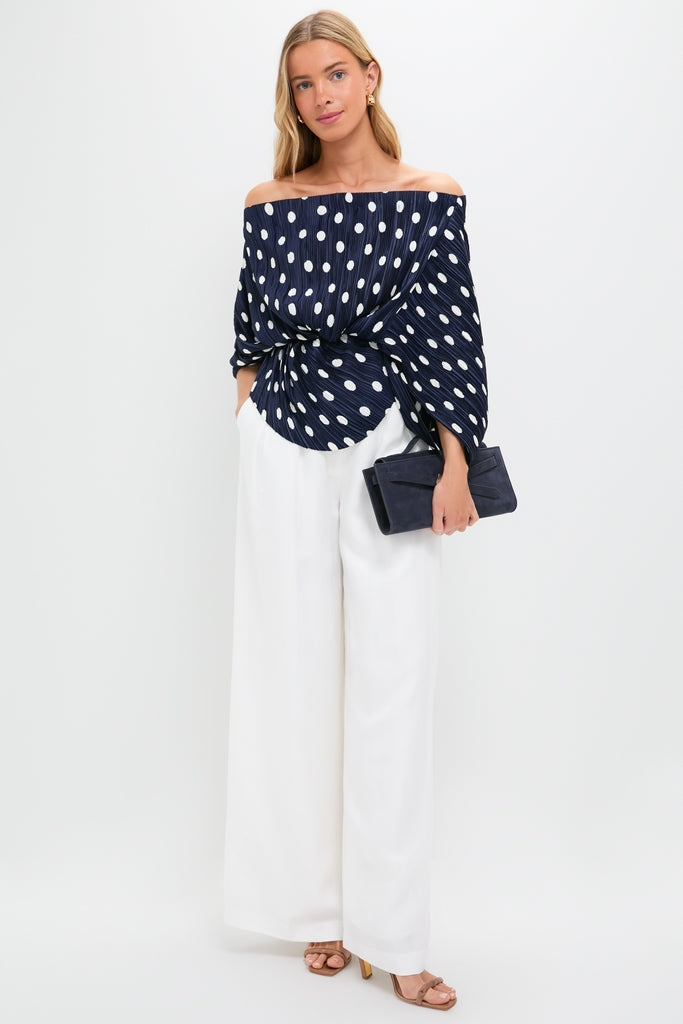 Small Dot Deep Lake Cami Top