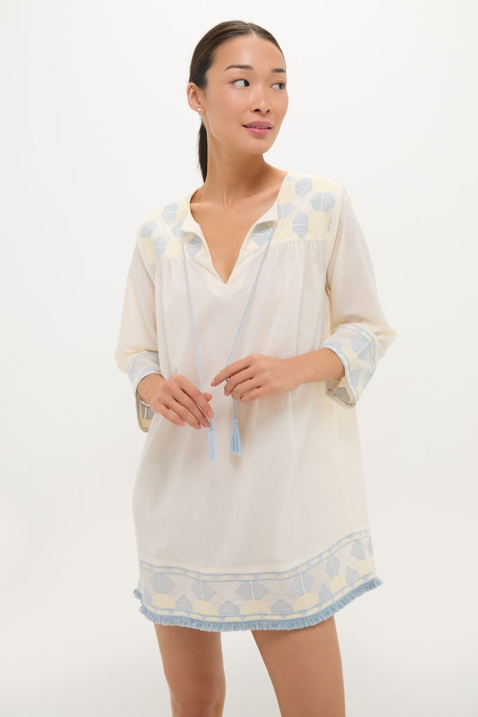 Neblina Geometric Embroidered Bondi Coverup