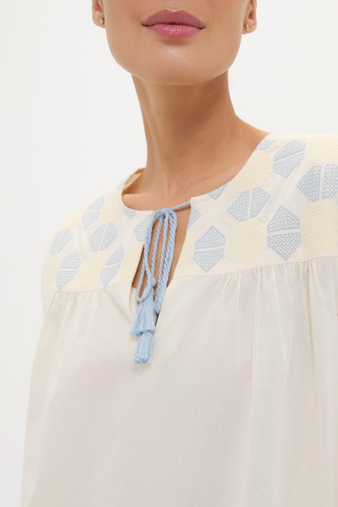 Neblina Geometric Embroidered Bondi Coverup