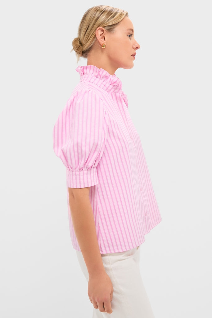 Pink Candy Stripe Louisa Blouse