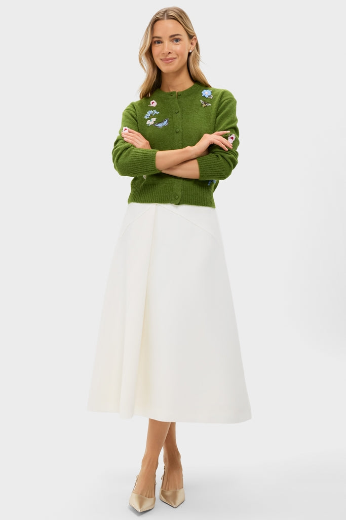 Ivory Babitz Midi Skirt