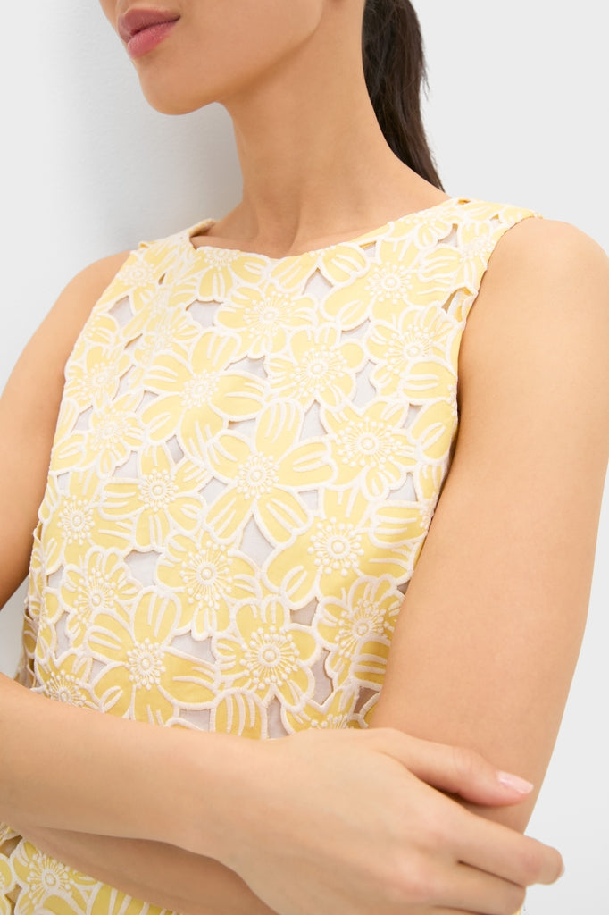 Pale Yellow Flower Vera Top