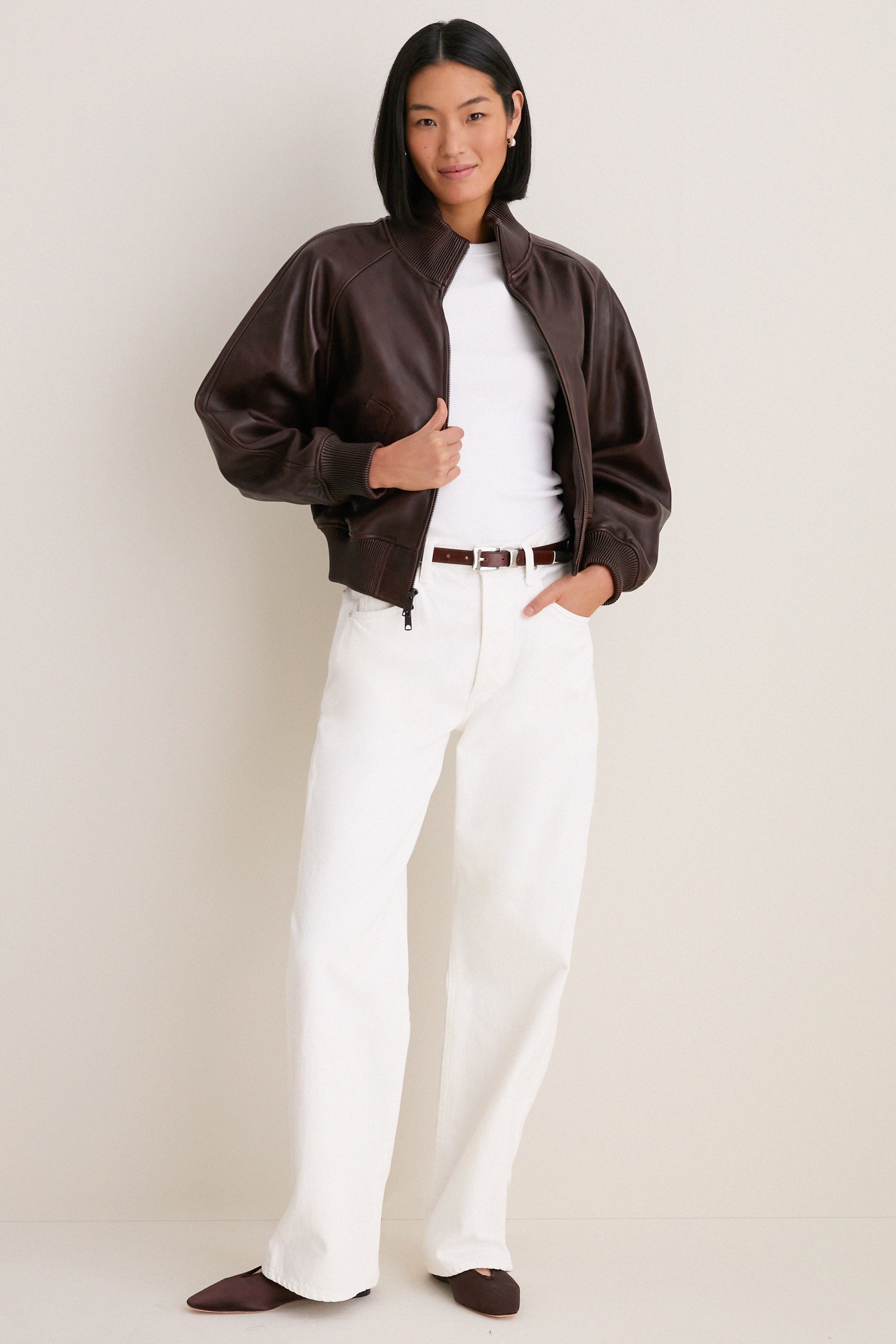 Brown Sheep Skin Leather Jacket