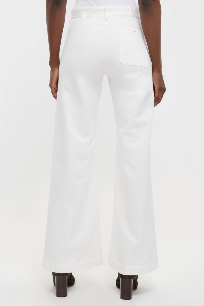 Nevis Cotton Twill Woven Standard Flare Pants