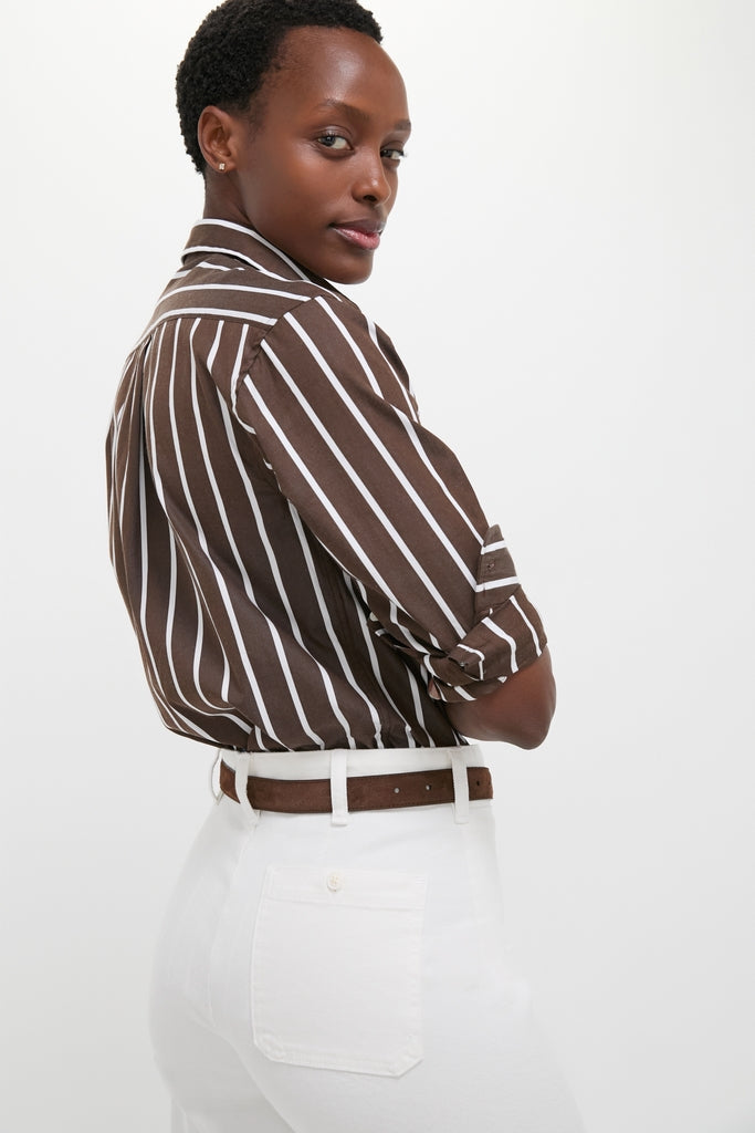 Nevis Cotton Twill Woven Standard Flare Pants