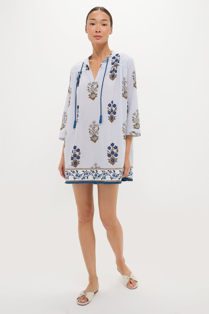 Petal Pop Blockprint Bondi Coverup