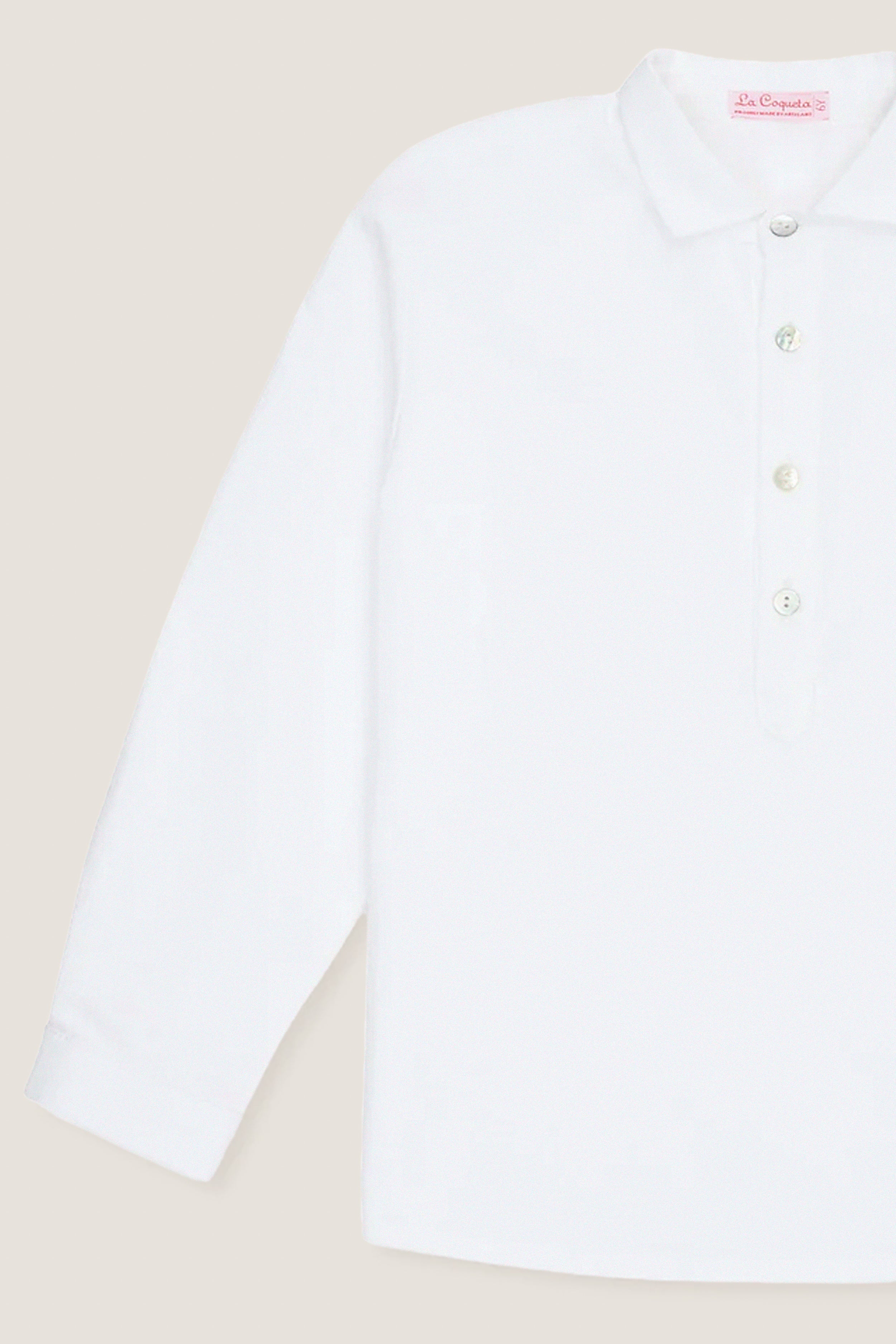 White Gingham Miguel Long Sleeve Shirt