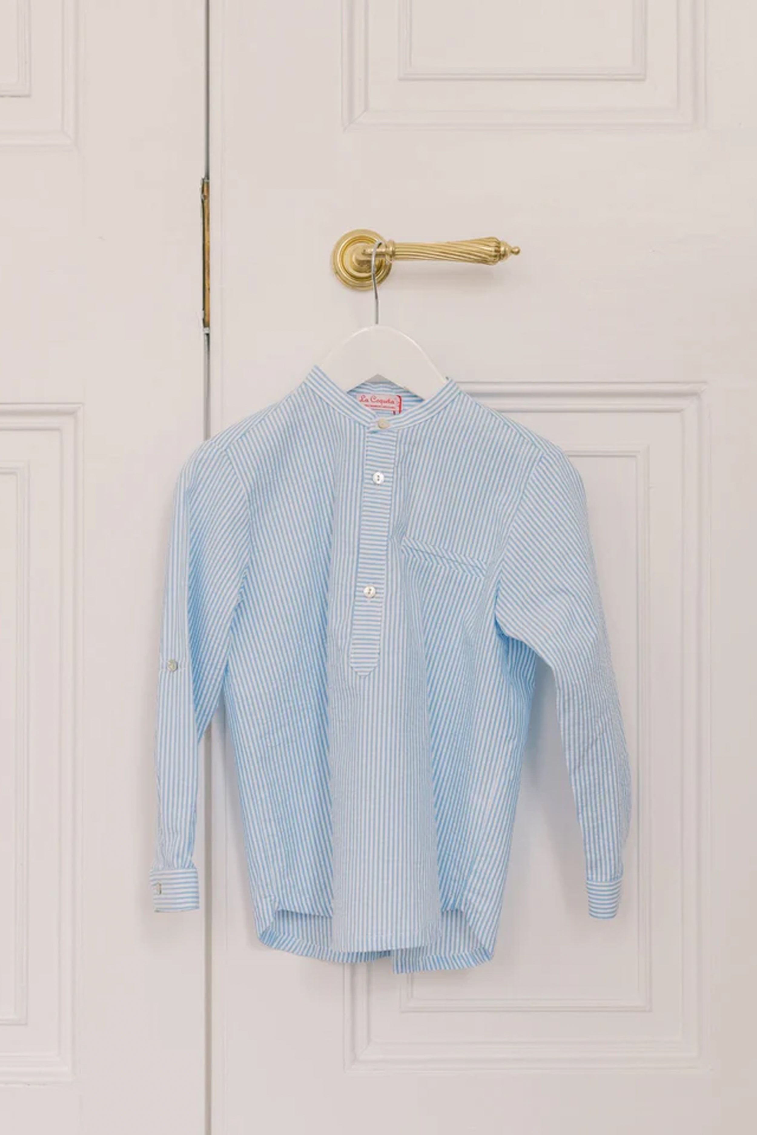 Blue Stripe Mateo Long Sleeve Shirt