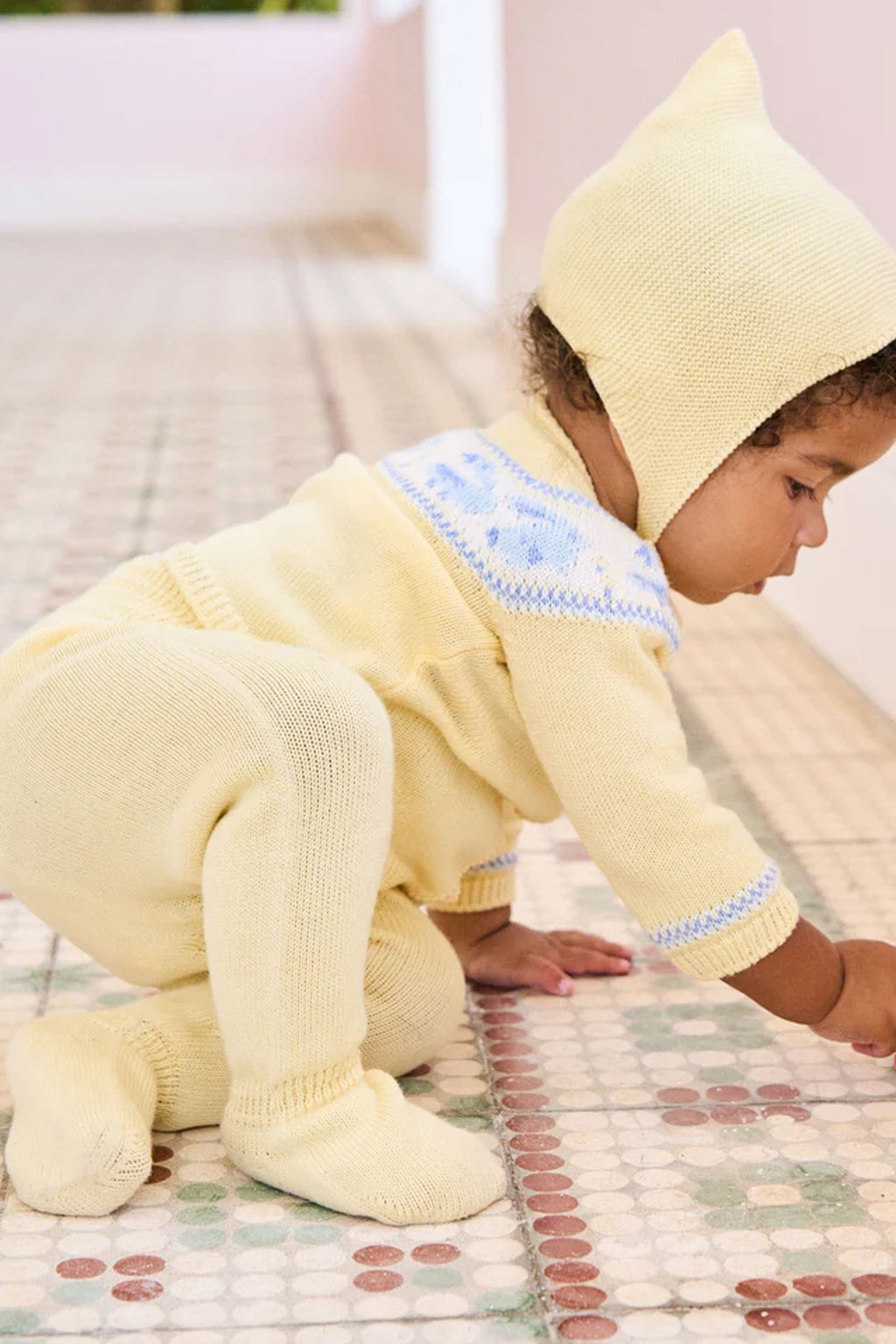 Lemon Kayra Cotton Baby Knitted Set