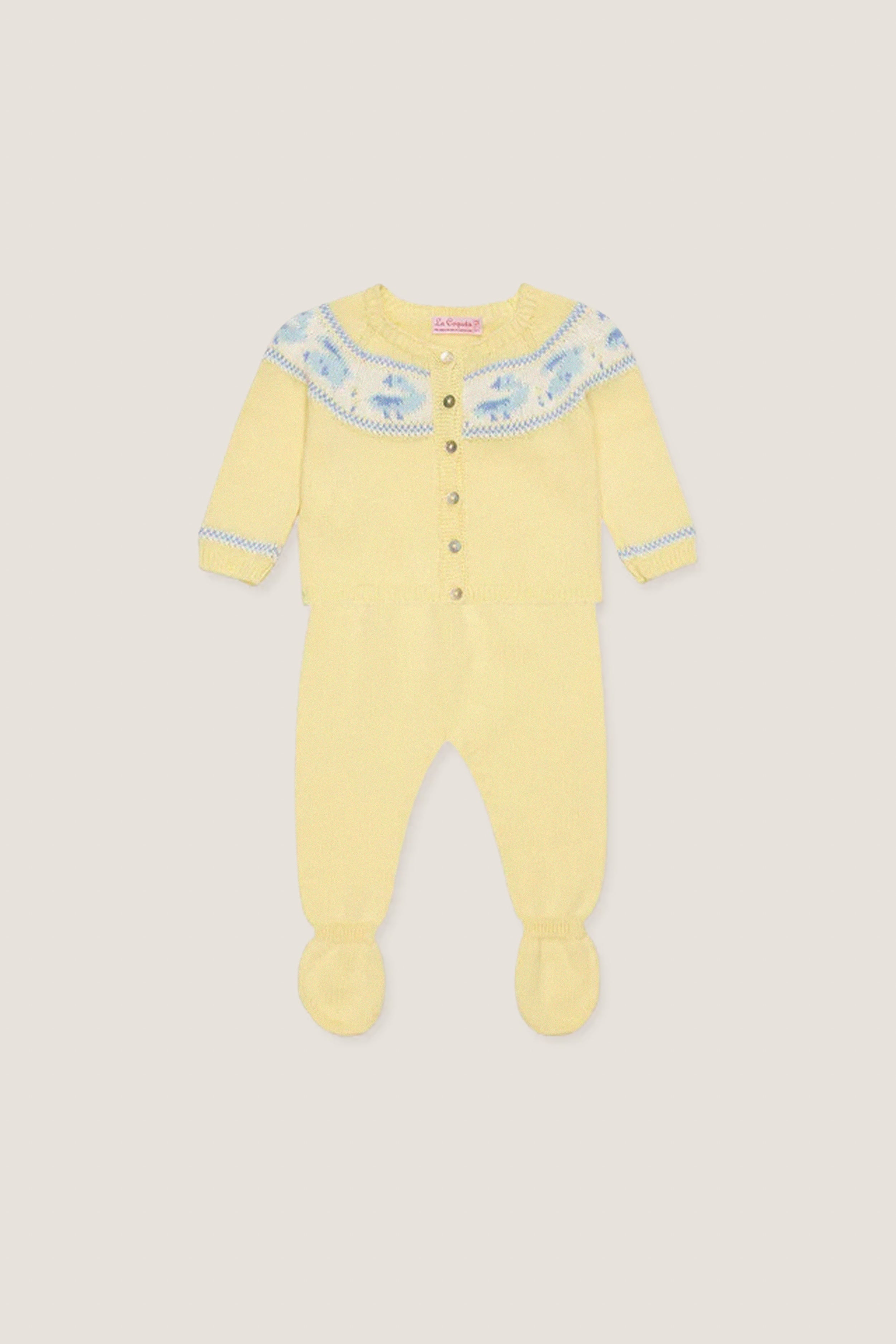 Lemon Kayra Cotton Baby Knitted Set