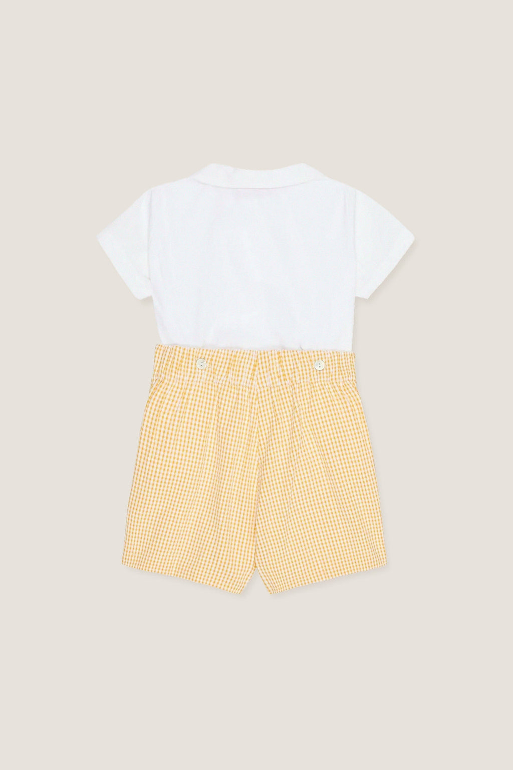 Yellow Gingham Oliver Baby Boy Set