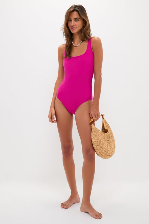 Berry Dreamsculpt Square Neck Tank One Piece