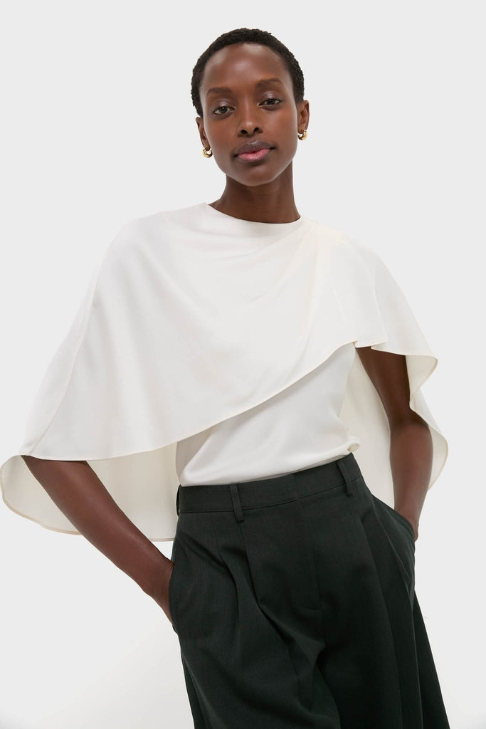 Cream Eliora Cape Top