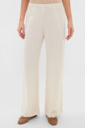 Creme Barb Wide Leg Pants