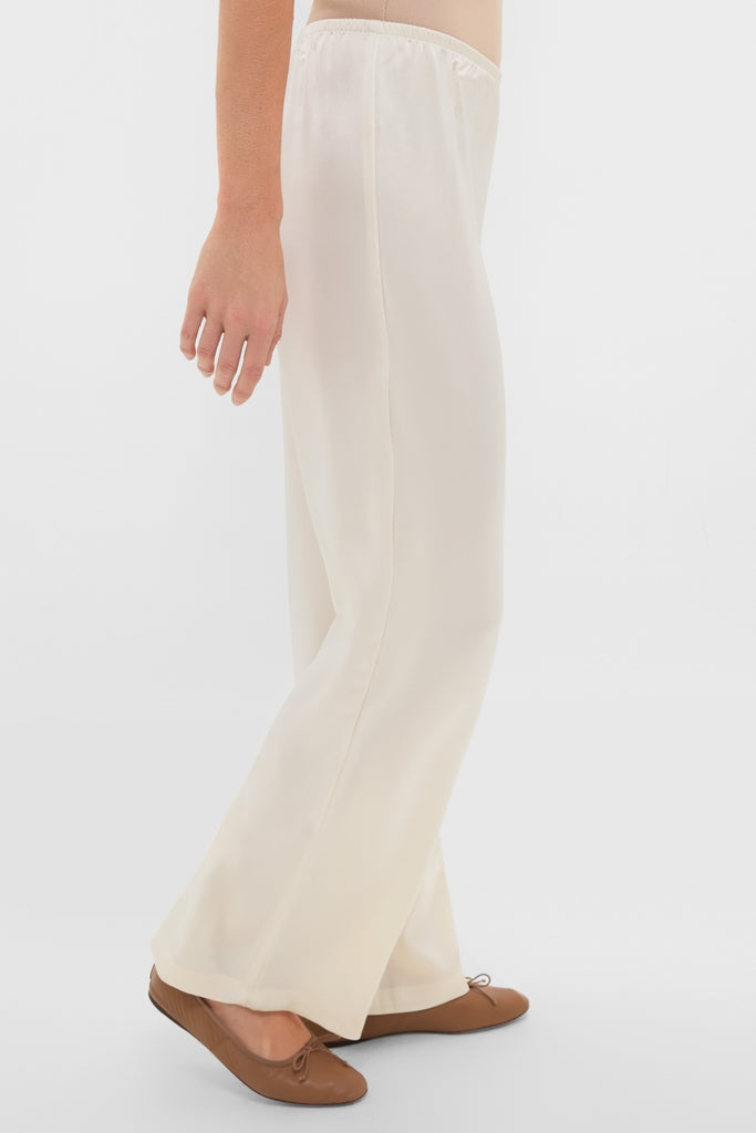 Creme Barb Wide Leg Pants
