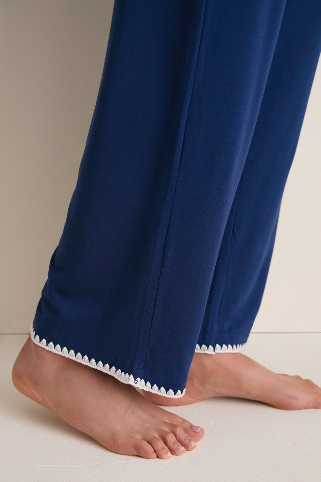 Navy Frida Long PJ Set