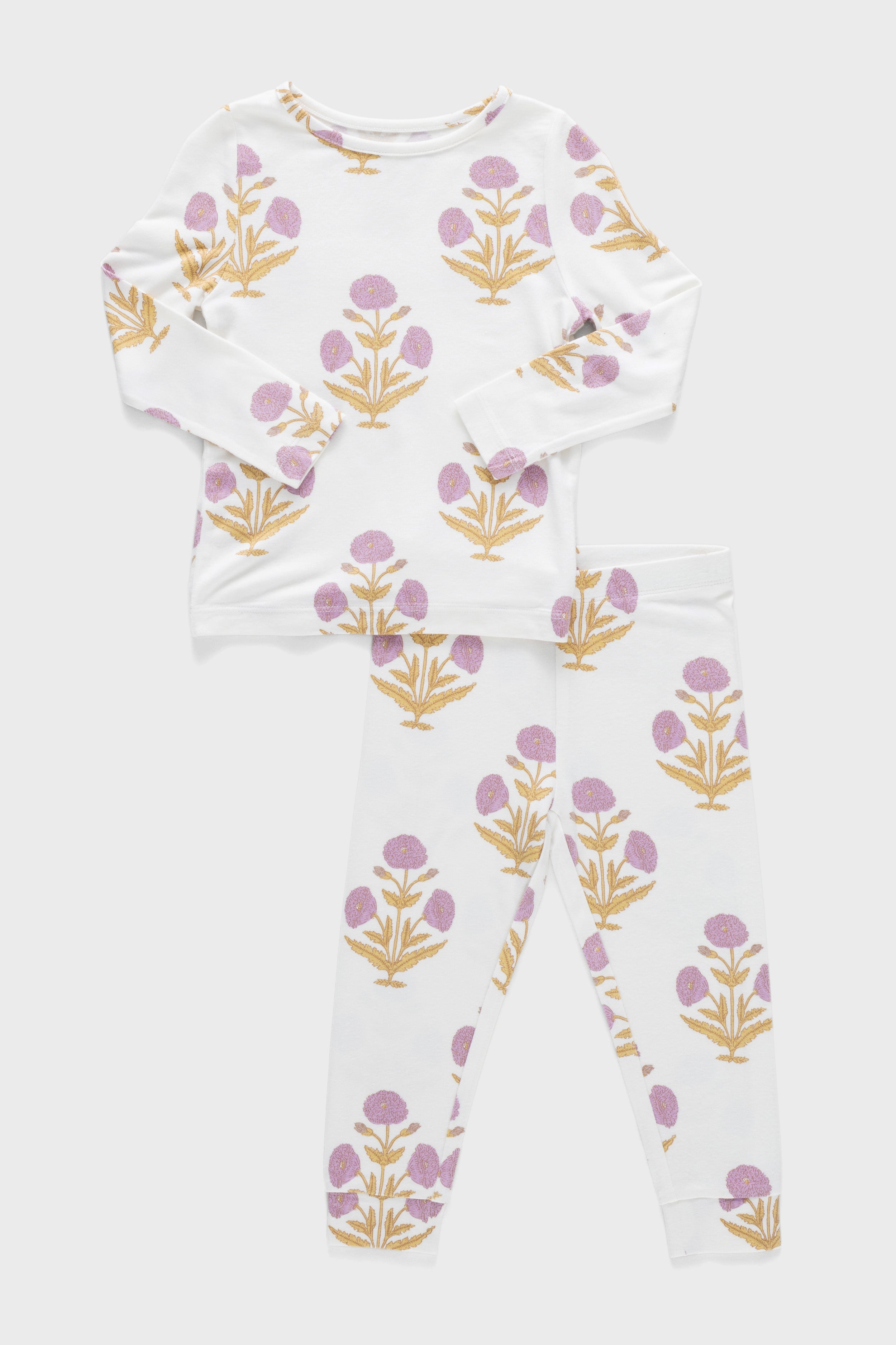 Lavender Dandelion Kids Bamboo Pj Set
