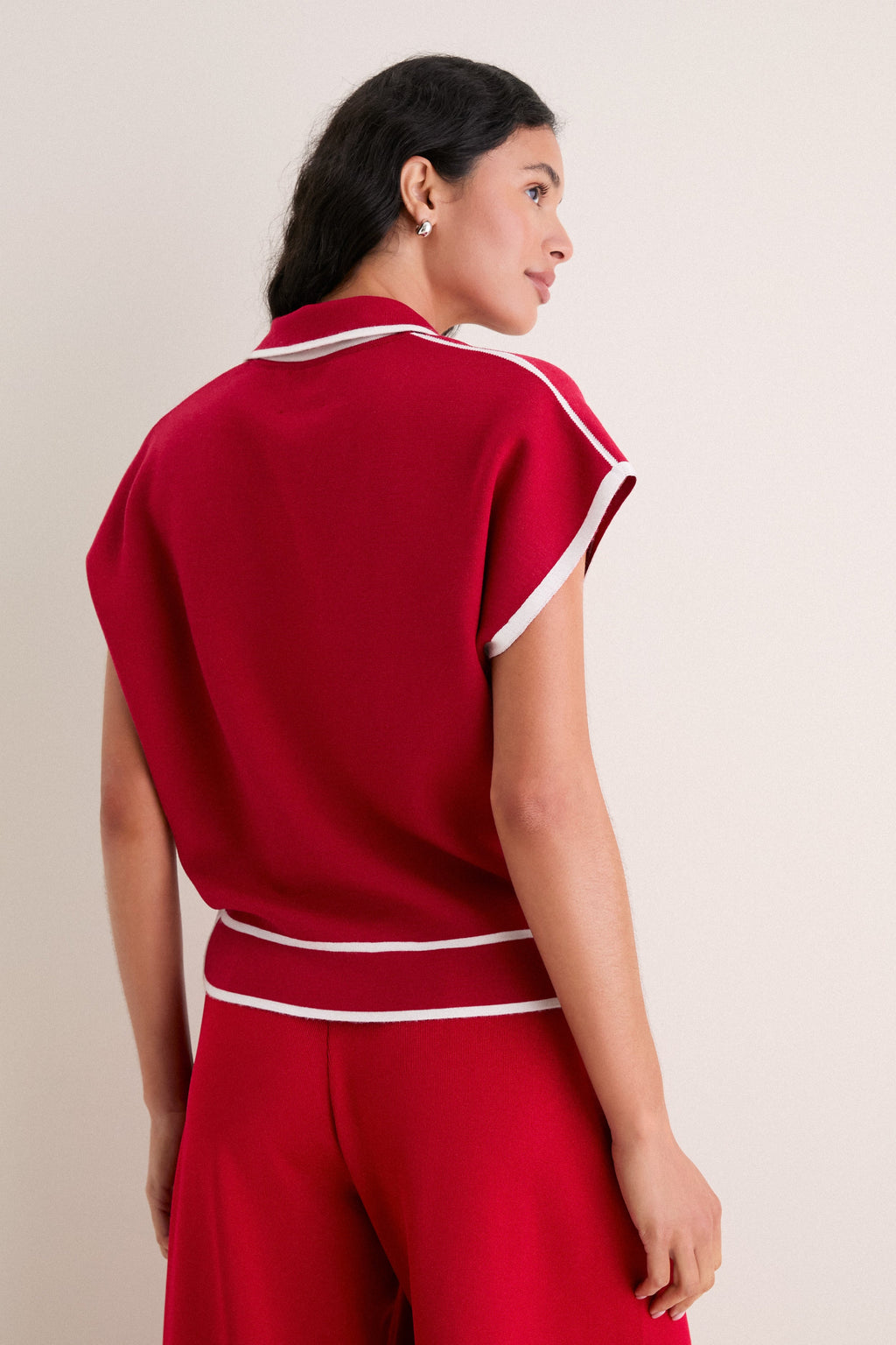 Garnet Eclat Polo Sweater