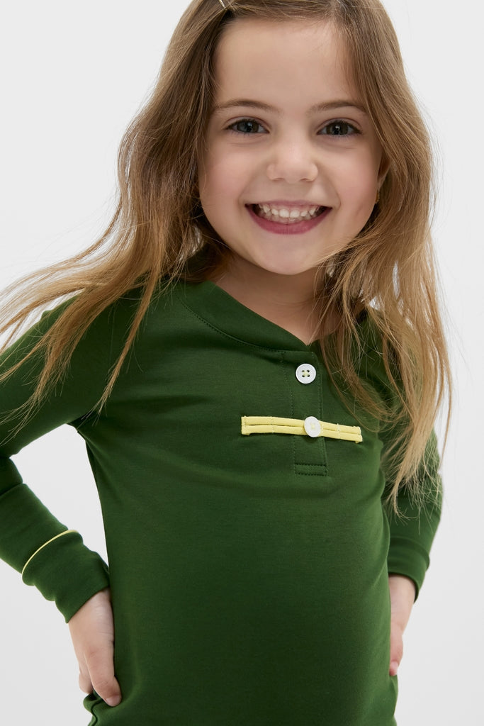 Douglas Fir Pima Cotton Arien Kid's Pajama Set